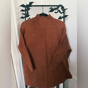 LOFT Burnt Orange Turtleneck Sweater – XS (Super Soft!)